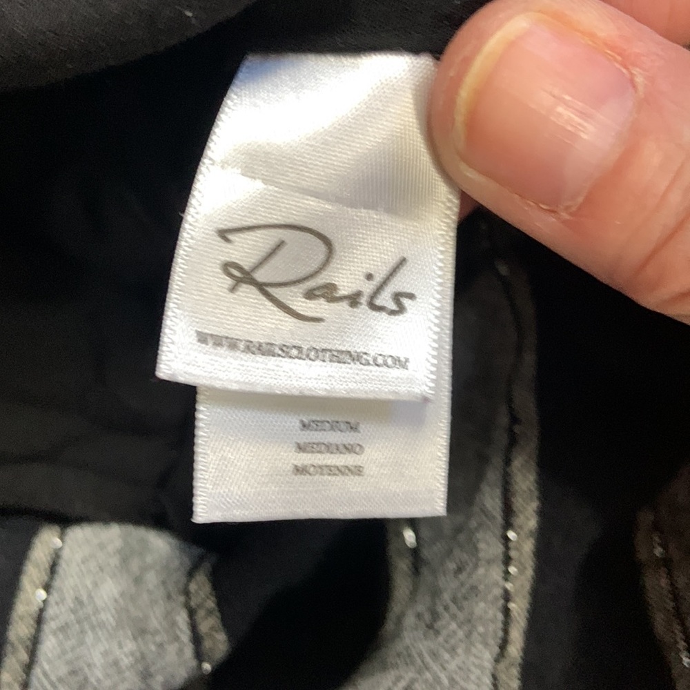 Rails Faux Wrap Ariel Midi Dress In Thompson Stri… - image 8